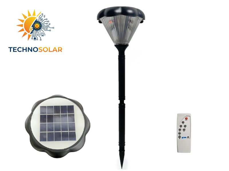 چراغ چمنی خورشیدی مودی مدل IR-MD7105-B
