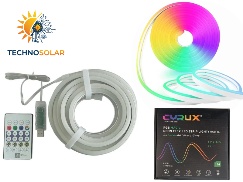 ریسه هوشمند RGB نئون فلکسی 5متری