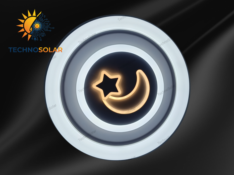 چراغ سقفی 72 وات گرد طرح ماه و ستاره ویمکس مدل IR-V6272R-A