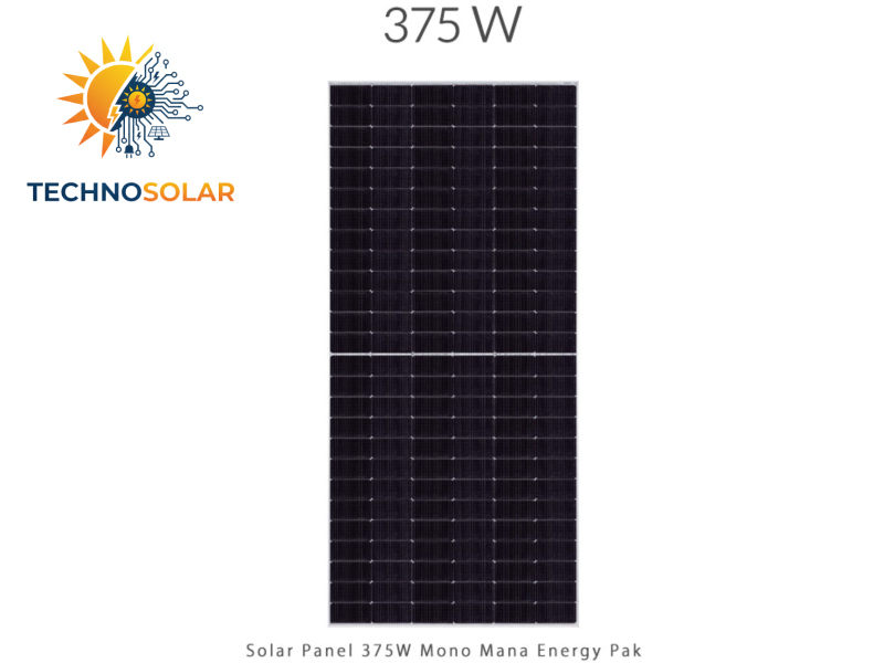 پنل خورشیدی 375 وات مونو کریستال برند MANA ENERGY