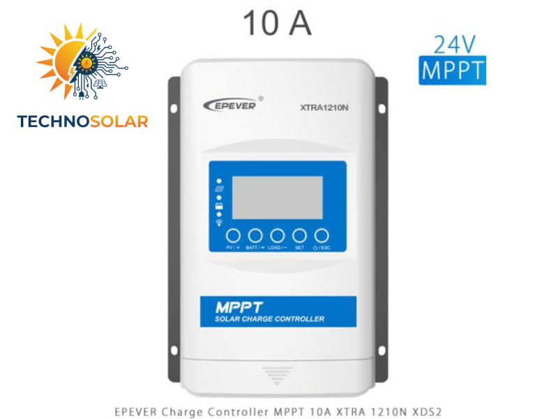 شارژ کنترلر 10 آمپر 24 ولت MPPT مدل (XDS2)XTRA1210 برند EPEVER
